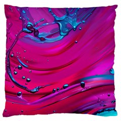 Fluid Art Pattern Large Cushion Case (one Side) by GardenOfOphir