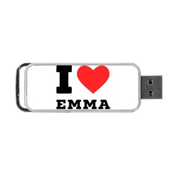 I Love Emma Portable Usb Flash (two Sides) by ilovewhateva
