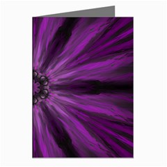 Pattern Purple Symmetry Dark Greeting Cards (pkg Of 8) by Jancukart
