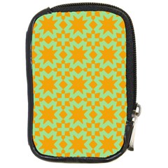Pattern 21 Compact Camera Leather Case by GardenOfOphir