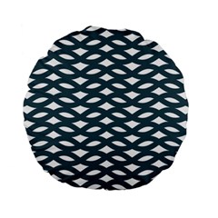Lattice Pattern Standard 15  Premium Flano Round Cushions by GardenOfOphir
