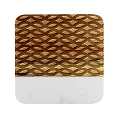 Lattice Pattern Marble Wood Coaster (square) by GardenOfOphir