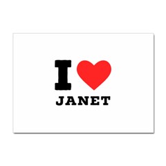 I Love Janet Sticker A4 (100 Pack) by ilovewhateva
