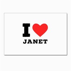 I Love Janet Postcards 5  X 7  (pkg Of 10) by ilovewhateva
