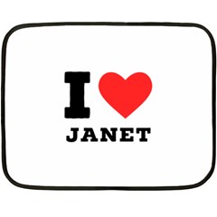 I Love Janet Fleece Blanket (mini) by ilovewhateva