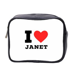 I Love Janet Mini Toiletries Bag (two Sides) by ilovewhateva