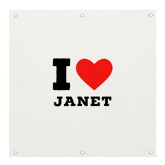 I Love Janet Banner And Sign 4  X 4  by ilovewhateva