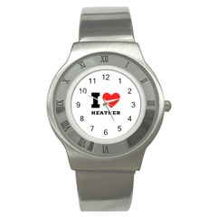 I Love Heather Stainless Steel Watch by ilovewhateva