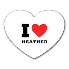 I Love Heather Heart Mousepad by ilovewhateva