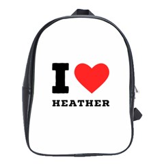 I Love Heather School Bag (large) by ilovewhateva