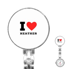 I Love Heather Stainless Steel Nurses Watch by ilovewhateva