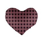 Pattern 151 Standard 16  Premium Flano Heart Shape Cushions Front