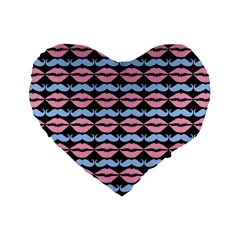 Pattern 172 Standard 16  Premium Flano Heart Shape Cushions by GardenOfOphir