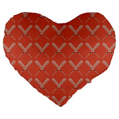 Pattern 190 Large 19  Premium Heart Shape Cushions by GardenOfOphir