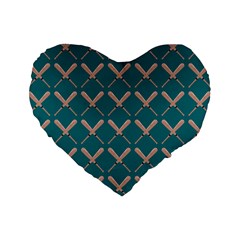 Pattern 191 Standard 16  Premium Flano Heart Shape Cushions by GardenOfOphir