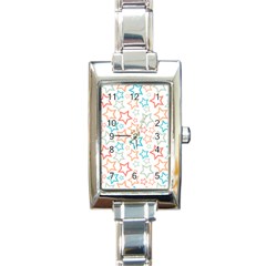 Background Pattern Texture Design Rectangle Italian Charm Watch by Semog4
