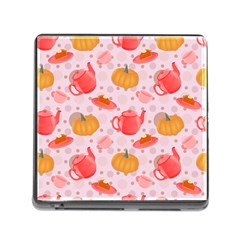 Pumpkin Tea Cup Pie Dessert Memory Card Reader (square 5 Slot) by Semog4