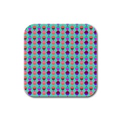 Pattern 210 Rubber Square Coaster (4 Pack) by GardenOfOphir