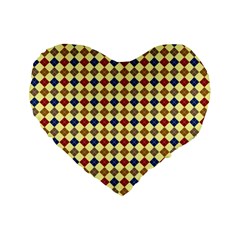 Pattern 249 Standard 16  Premium Flano Heart Shape Cushions by GardenOfOphir