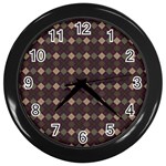 Pattern 254 Wall Clock (Black)