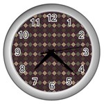 Pattern 254 Wall Clock (Silver)