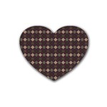 Pattern 254 Rubber Heart Coaster (4 pack)