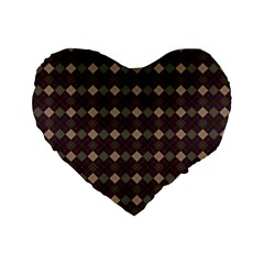 Pattern 254 Standard 16  Premium Flano Heart Shape Cushions by GardenOfOphir