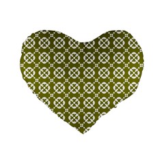 Pattern 297 Standard 16  Premium Flano Heart Shape Cushions by GardenOfOphir
