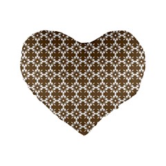 Pattern 306 Standard 16  Premium Flano Heart Shape Cushions by GardenOfOphir