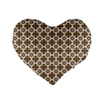 Pattern 306 Standard 16  Premium Flano Heart Shape Cushions Front