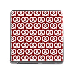 Red Pretzel Illustrations Pattern Memory Card Reader (square 5 Slot) by GardenOfOphir
