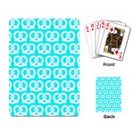 Aqua Pretzel Illustrations Pattern Playing Cards Single Design (Rectangle)