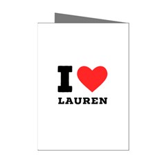 I Love Lauren Mini Greeting Cards (pkg Of 8) by ilovewhateva