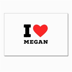 I Love Megan Postcard 4 x 6  (pkg Of 10) by ilovewhateva