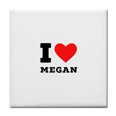 I Love Megan Face Towel