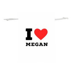 I Love Megan Lightweight Drawstring Pouch (m)