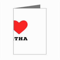 I Love Martha Mini Greeting Card by ilovewhateva