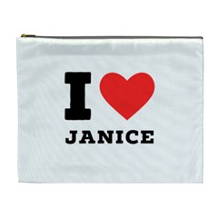 I Love Janice Cosmetic Bag (xl) by ilovewhateva