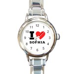 I love sophia Round Italian Charm Watch