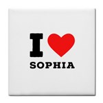I love sophia Tile Coaster