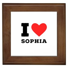 I Love Sophia Framed Tile by ilovewhateva