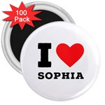 I love sophia 3  Magnets (100 pack)
