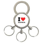 I love sophia 3-Ring Key Chain