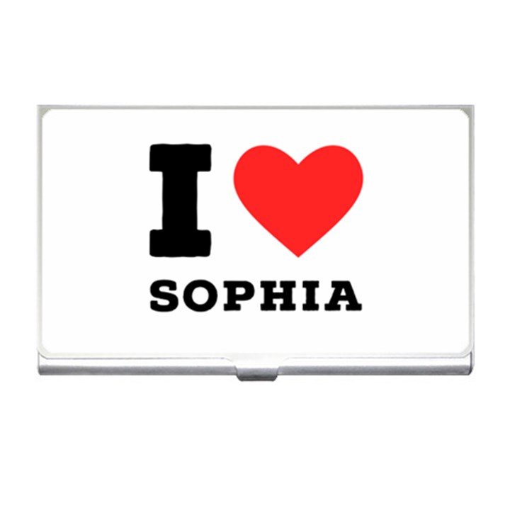 I love sophia Business Card Holder