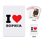 I love sophia Playing Cards Single Design (Rectangle)