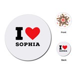 I love sophia Playing Cards Single Design (Round)