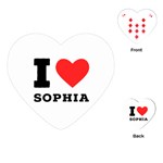 I love sophia Playing Cards Single Design (Heart)