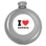 I love sophia Round Hip Flask (5 oz)