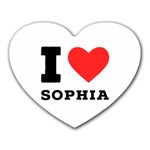 I love sophia Heart Mousepad