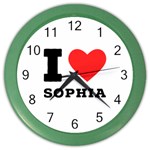 I love sophia Color Wall Clock